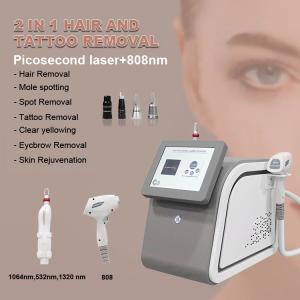 Quality AS15 New Portable 2In1 808nm Diode Hair Removal beauty Device Picosecond Laser Tattoo Removal Machine for beauty salon wholesale