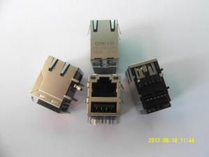 6 1775855 3 CAT5E SFP RJ45 Connector With 100 BASE T Transformer