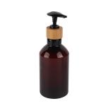 7oz 10oz 16oz Cosmetic Lotion Bottle Refillable Amber Slanted Shoulder PET