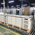 400L Stainless Steel Undercounter Refrigerator 3 Door Undercounter Freezer For