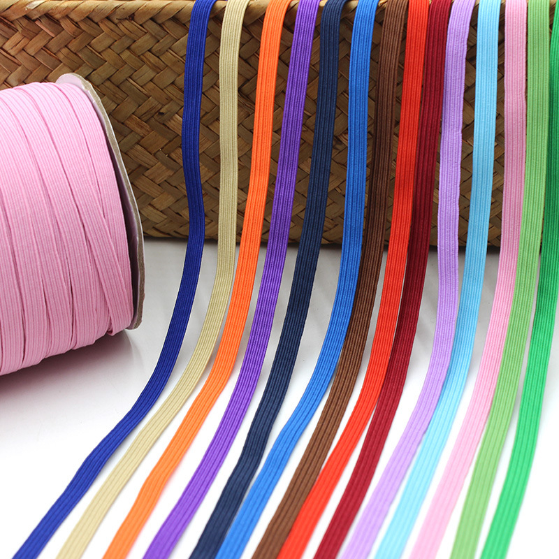 For N95 ma sk flat elastic band ear loop elastic logo band elastic band wig