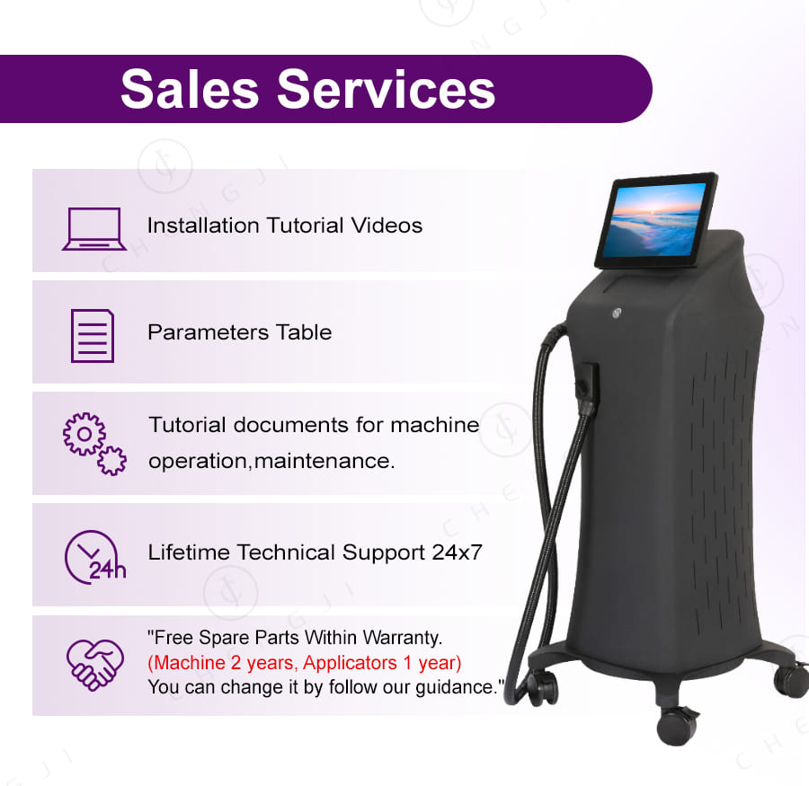 Professional Hair Removal Laser Machine 2000W Diode Laser Equipment Intelligent