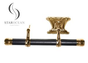 Quality 24K Gold Wooden Coffin Handle Wholesale Plastic Panel And Zinc Alloy Hinge SW-HG wholesale