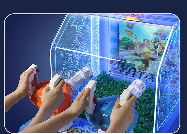 Happy Kids Water Shooting Gun Arcade Game Machine Shooting Water Games Arcade Machine