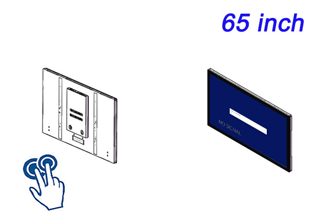 65-Inch Touch Embedded Display for Medical Diagnostics, Oil and Gas Equipment, Factory Automation, and Command Centers