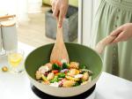 Premium Aluminum Wok Pan With Durable Loop Handles