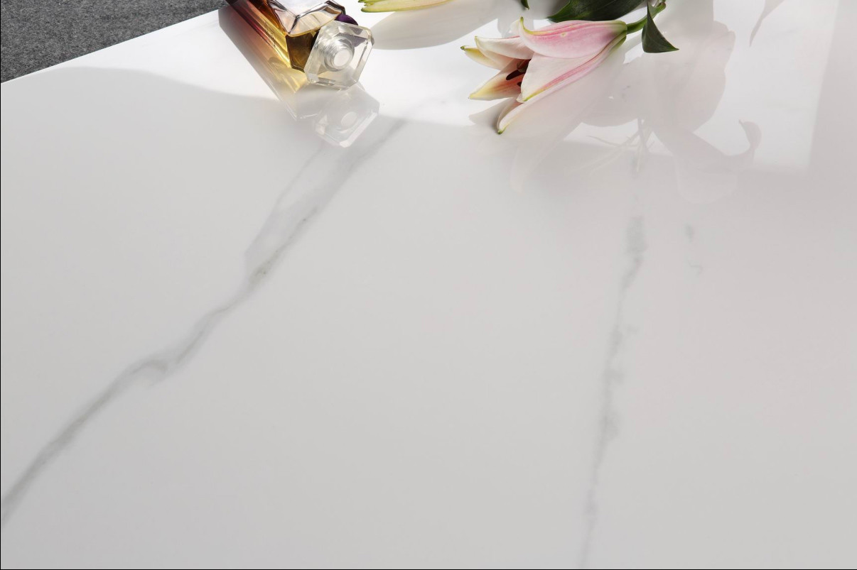 Polished Porcelain Floor Tile That Looks Like Marble Low Absorption Rate