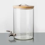 Party 8L 2 Gallon Drink Dispenser Borosilicate Glass Beverage Dispenser With