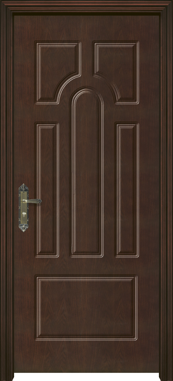 External Fire Mahogany Solid Wood Door D For Villa House