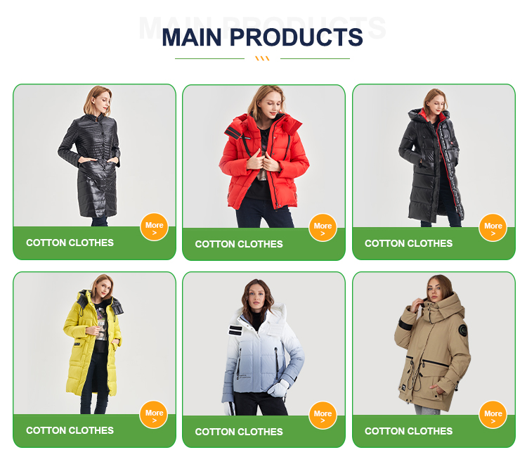FODARLLOY New thickened high-end fashion hooded warm long-sleeved mid-length cotton-padded coat