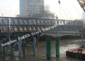 Quality Q345B Pre Engineered Modular Steel Bailey Bridge Heavy Capacity Long Fatigue Lifespan wholesale