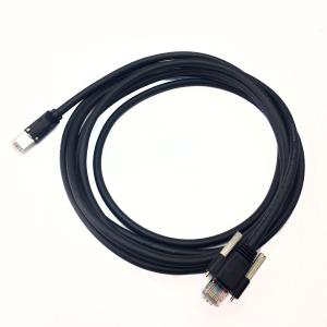 Quality High Flexible Gigabit Ethernet Cable Black Color For Industrial Camera 5m wholesale