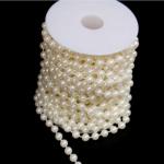 High Quality DIY Handmade ABS Cream Color Plastic Pearls Link MOT Beads