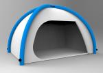 Silver Coated Outdoor Inflatable Camping Tents 190T Blue Blow Up Pop Up Tent