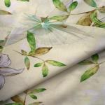 Ramie Hemp Polyester Lycra Sublimation Printing Fabric For Garment