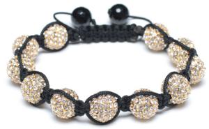 Quality Adjustable Shamballa Bracelet, Crystal Rhinestone Ball wholesale