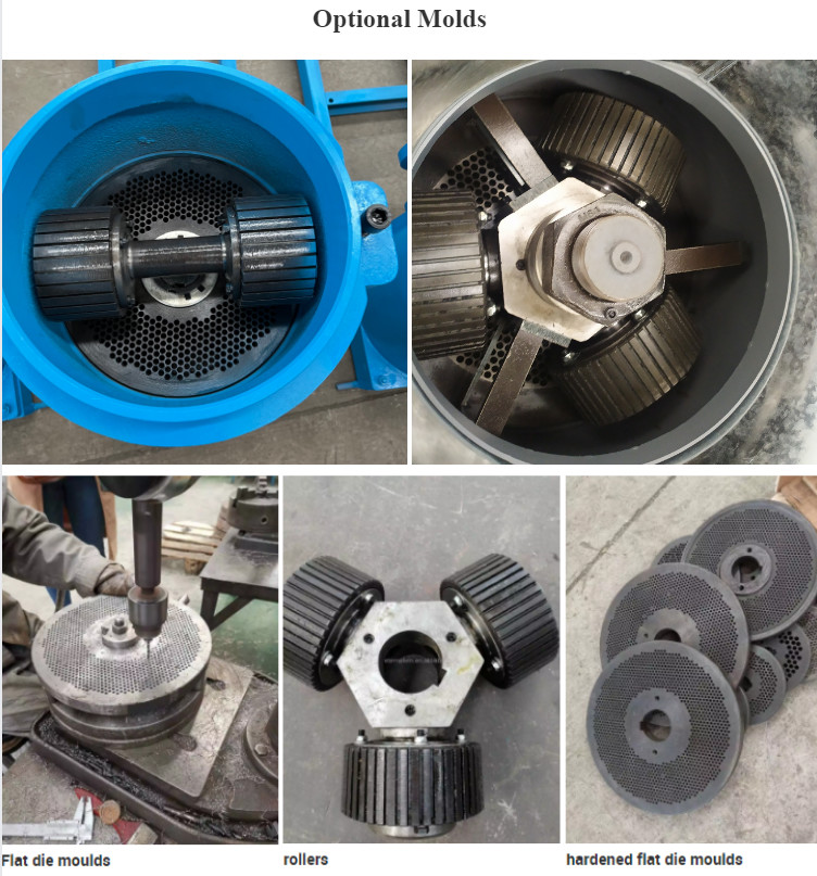 1 year warranty 200-500kg/h feed pellet mill/farm use pelletizer/ chicken feed pellet machine for poultry feed