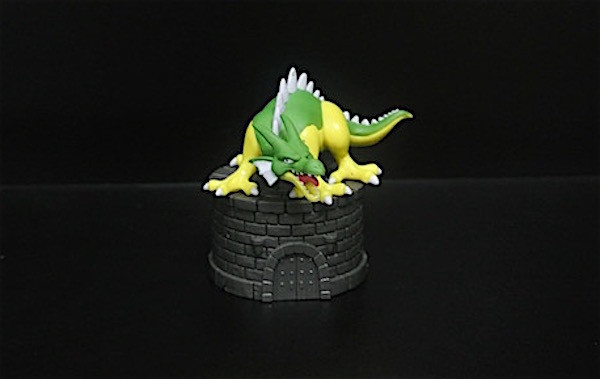 Green Yellow Color Japanese Anime Figures Dragon Shape With A Base