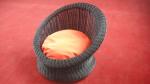 Wicker Pet Bed With Powder Coated Aluminum Frame , 510Lx490Wx305Hmm