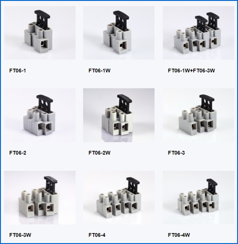 Power Marine Dryer Battery Ground PCB Wiring Junction Wire Screw Terminal Block FT06-1W
