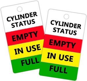 Quality Plastic Tag Waterproof Durable Glossy Safety Tag Printed Logo Cylinder Tag wholesale