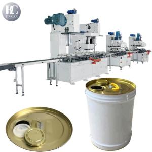 China Drum Bucket Making Machine 30cpm Cover Sealed Round Chemical Tin Making Machine on sale