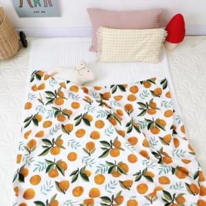 Quality Cotton Muslin Receiving Blankets Skin Friendly Tummy Time Blankets Reactive Printing wholesale