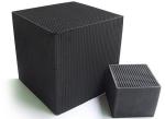 Pollution Removal Honeycomb Activated Carbon 100X100X30mm Iodine Value 400-900