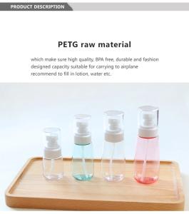 Quality 100 ML PETG Plastic Bottles / Empty Lotion Bottle For Cosmetic Packaging wholesale