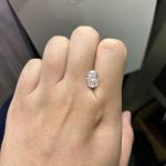 2.52 Carat Lab Created Cushion Cut Diamond VS1 Clarity OEM ODM