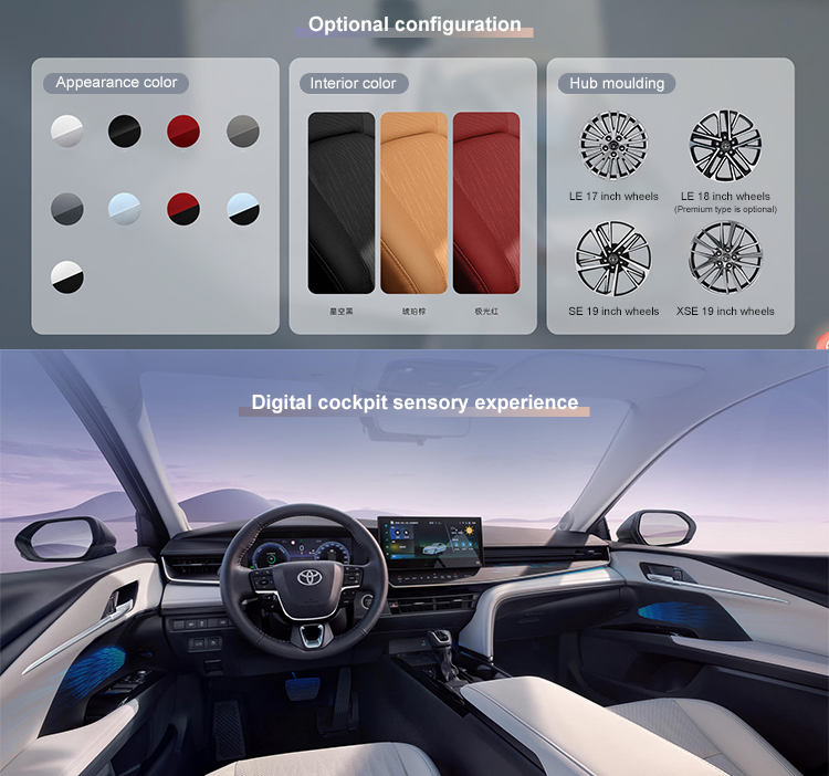 Toyo-ta Camrys 2.0HS 2.0S Sport Sedan Hybrid with E-CVT Continuously Variable Transmission and Ternary Lithium Ion Battery