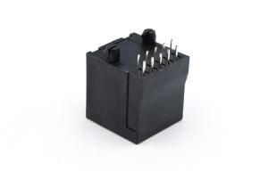 Quality Factory supply good quality rj45 10 Pin connector with black Top Entry Thru-Hole wholesale