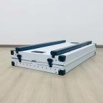 Portable White Aluminum Collapsible Single Dog Crate Box Folding Pet Carrier