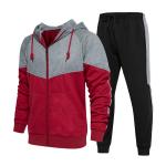 Anti Bacterial Tracksuit Jogger Set Men Zipper Hoodies Sweatpants