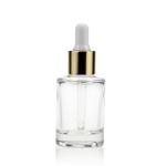 Luxury Cosmetic Packaging Empty Clear Glass Dropper Bottle With Pipette 30ml Oil