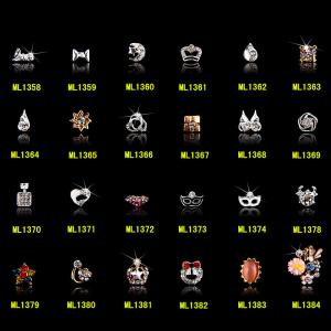 Quality Hot NEW Wholesale Alloy Jewelry 3D Nail Art Jewelry Nail rhinestones Sticker Supplier Number ML1358-1384 wholesale