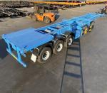 Carbon steel 12.5m Skeleton semi trailer 40ft Container Chassis truck trailer