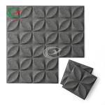 Butterfly Textured Polyester Fiber Acoustic Panel Nontoxic Fireproof