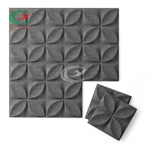 Quality Butterfly Textured Polyester Fiber Acoustic Panel Nontoxic Fireproof wholesale