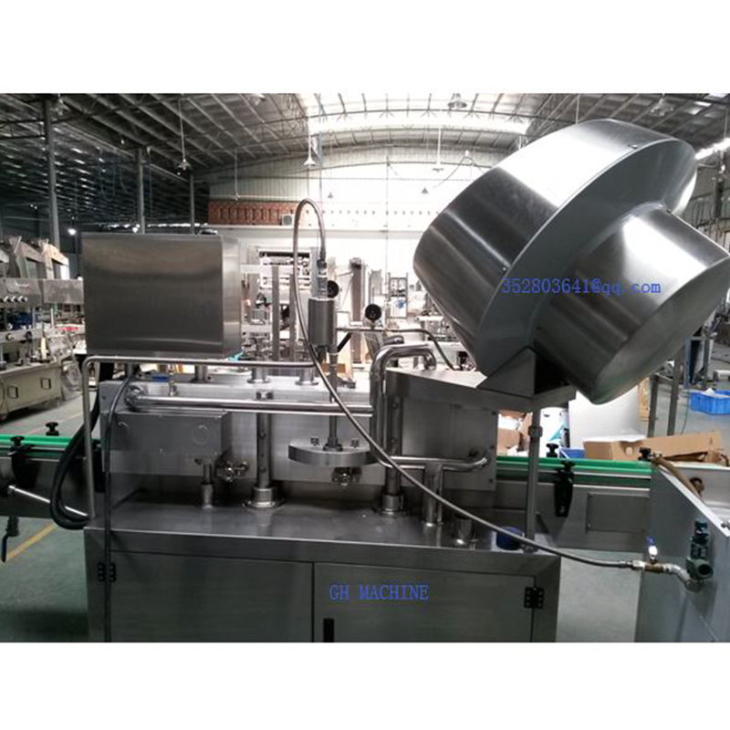 Three Capping Types Steam Vacuum Sealing Machine for Glass Bottles and Unscrewed Lids
