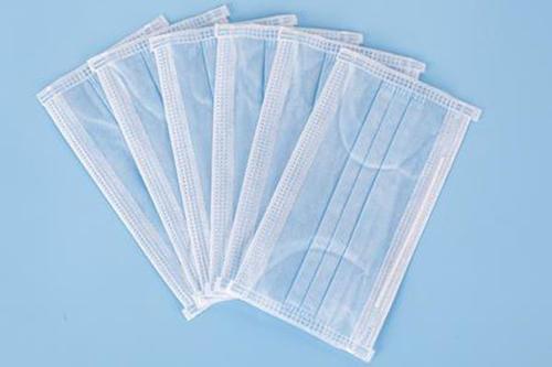 Single Use Disposable 3 Ply Face Mask , Low Breathing Resistance Protective Face