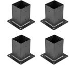 Black Electrophoretic Coating Outdoors Supports for 45 Degree Post Pergola Angle