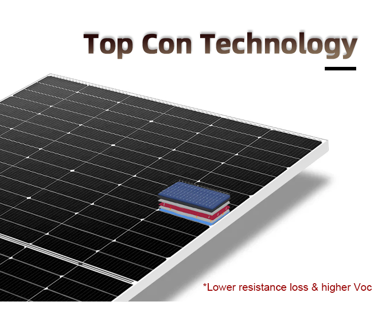 N-Type 560 580 610w 700w Monocrystalline Solar Panels with CE TUV IEC Certification