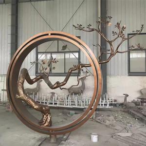 Quality Chinese Style Bronze Garden Statues Circle Outdoor Tree Sculpture Customized wholesale