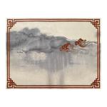 Wool Abstract Ink Living Room Floor Carpets Chinese Style
