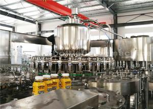 Quality PLC Washing Capping Juice Bottle Filling Machine 3 Phase For 500ML Plastic Bottles wholesale