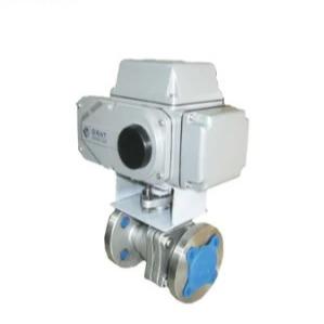 Quality IP67 Stainless Steel Flange Connection Electric Motorized Ball Valve wholesale