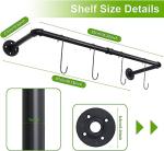 Sturdy Wall Mounted Hanging Plant Stand with 38.2 inches long and 7.9 inches