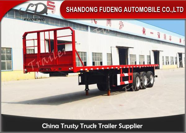 20 Ft 40 Ft 45 Feet Flatbed Semi Trailer Platform High Bed Trailers For