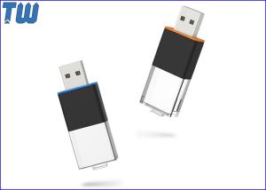 Quality Customized Laser Logo LED Light Sliding Crystal 2GB Pen Drive Thumb Drive wholesale
